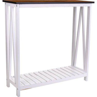 console d entrée blanche en bois paulownia style contemporain RECOLLECTION