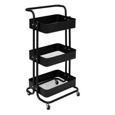Desserte à roulettes BOÎTES RELIEF 2 - BLACK EDITION 5FIVE SIMPLY SMART