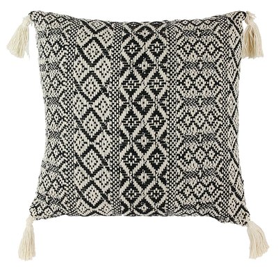 Coussin à pompons Ethnique - L. 40 x l. 40 cm THE HOME DECO FACTORY