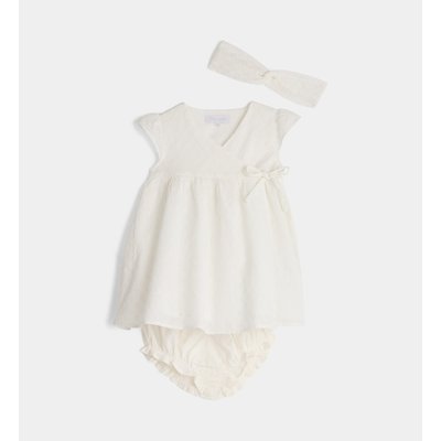 Ensemble 3 Pièces Bloomer Bidris Robe Portefeuille À Broderie CADET ROUSSELLE