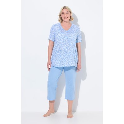 Pyjama 2 pièces, T-shirt à fleurs ULLA POPKEN