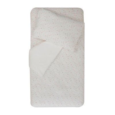 Parure housse de couette + taie d'oreiller 100x140cm / 40x60 cm Lilas DOMIVA