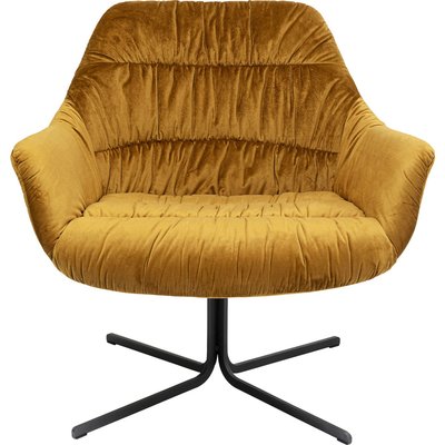 Fauteuil pivotant en velours, BRISTOL KARE DESIGN