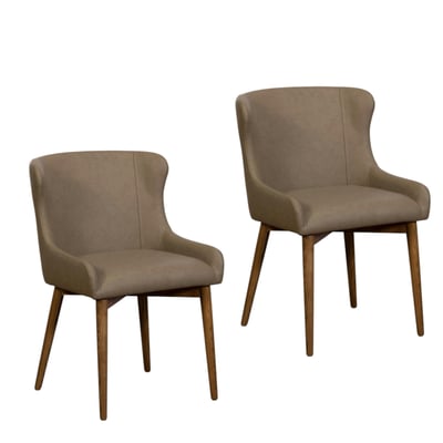 Chaise vintage dossier enveloppant (lot de 2) LARIO PIER IMPORT