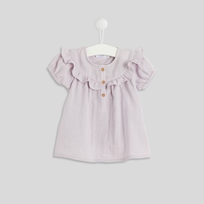 Blouse avec volants en gaze de coton BIO, Oeko-Tex BOUT'CHOU