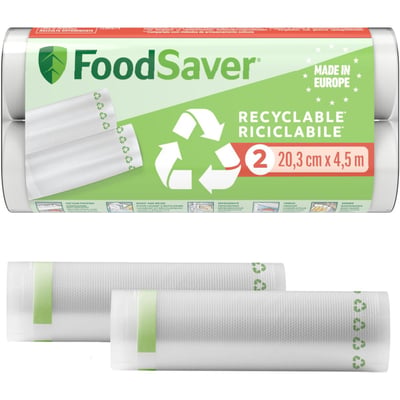 Sac sous vide FSRE2002X01 2 rouleaux 20cm X 4.5m FOODSAVER