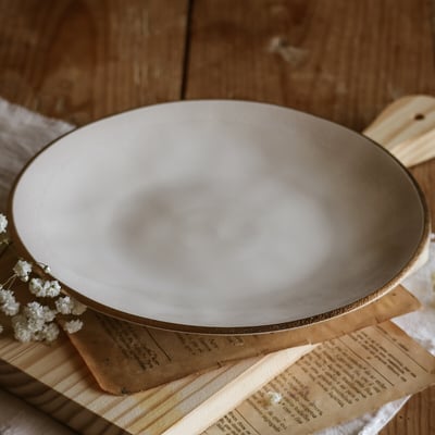 Lote de 4 pratos de sobremesa EDGE, NOSSE CERAMIC NOSSE CERAMIC