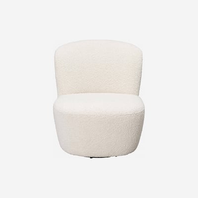 Fauteuil droit tissu acrylique PAULINE HABITAT