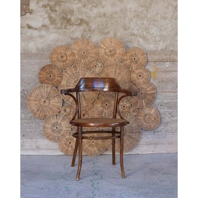 Fauteuil administratif en bois Ernest N°1562 - Bon état DEBONGOUT
