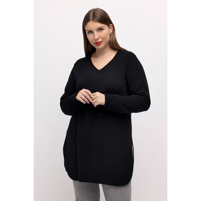 Pull, laine mélangée raffinée, passepoil ULLA POPKEN