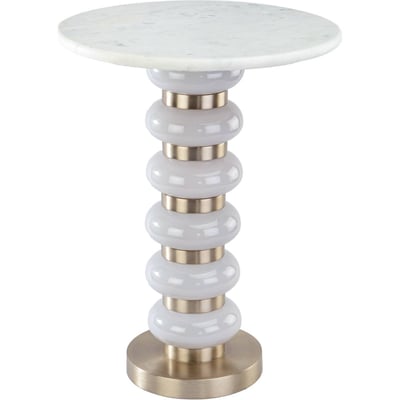 Table de bout ronde en marbre RECOLLECTION