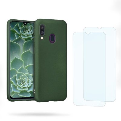 Coque Galaxy A40 antichoc + 2 vitres EVETANE