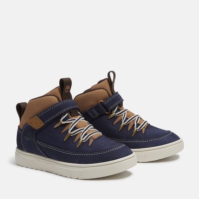 Kids Lisbon Street Mid Lace Elasticated Lace Trainers TIMBERLAND