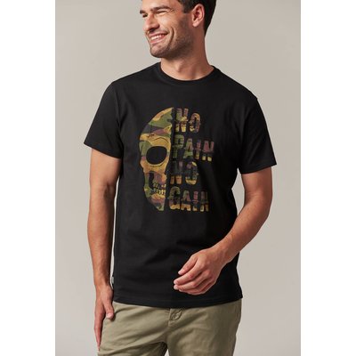 T-Shirt col rond avec tête de mort motif camouflage CONNOR DEELUXE
