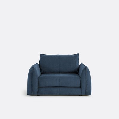 Fauteuil droit convertible, 1 place, en velours côtelé fines côtes, TIKI LA REDOUTE INTERIEURS