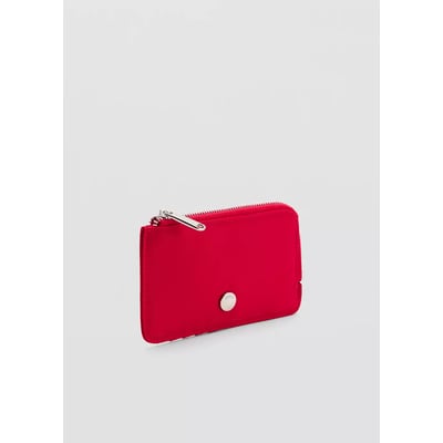 Porte-cartes en nylon fermeture zip MANGO