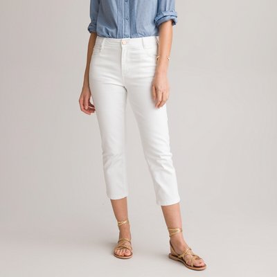 Stretch Denim Cropped Jeans, Length 22" ANNE WEYBURN