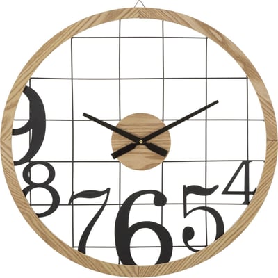 Horloge murale en fer chiffres ajourés MODERN RECOLLECTION