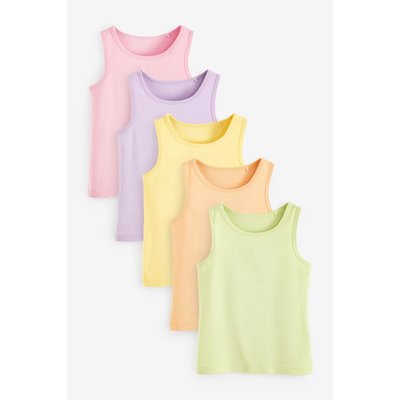 Débardeurs arc-en-ciel pastel, lot de 5 NEXT