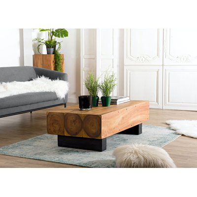 Table basse exotique rectangulaire en bois 120x60cm OTTAWA PIER IMPORT