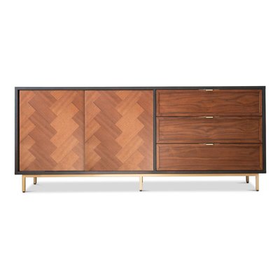 Buffet en chêne plaqué foncé NEUTRA PRODUIT INTERIEUR BRUT