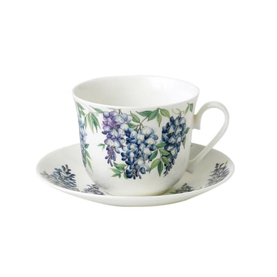 Déjeuner 45 cl et sous-tasse Wisteria - WISTERIA ROY KIRKHAM
