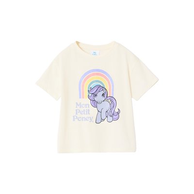 T-shirt Mon Petit Poney® vintage avec arc-en-ciel glitter VERTBAUDET
