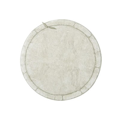 Tapis Rond en coton Feuille de Bambou BAMBOO LORENA CANALS