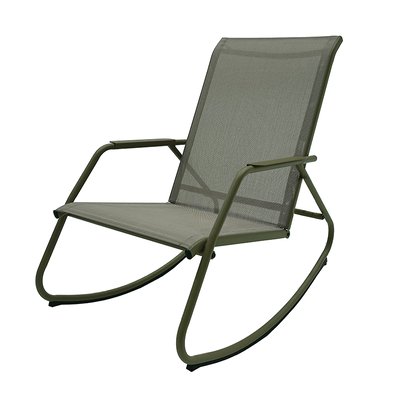 Fauteuil à bascule en acier et textilène PANTONE