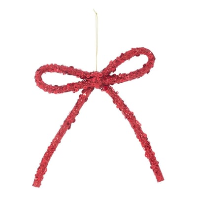 SDN PLF NOEUD RED/GOLD 17CM ATMOSPHERA