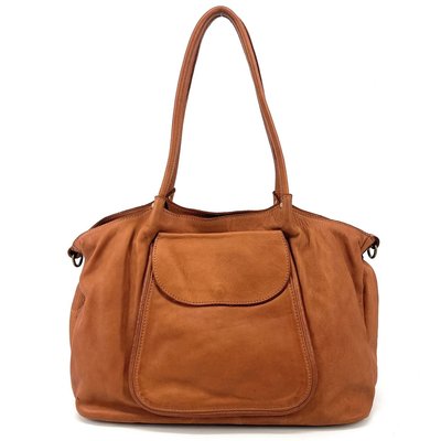 Sac cuir camel La Redoute