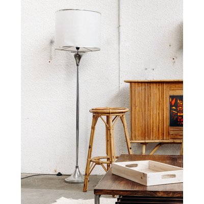 Lampadaire chromé Julien N°8 - Bon état DEBONGOUT