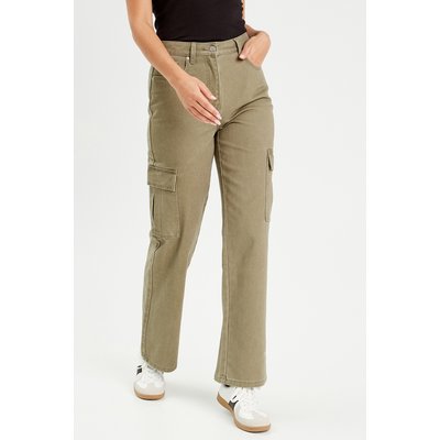 Pantalon kaki femme avec poches La Redoute