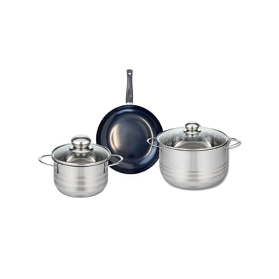 Batterie 1 poêle 20cm + 2 faitouts 16/20cm PRIMA BRILLANT ELO