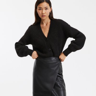 Cardigan scollo a V, alpaca misto, Signature GILDAS LA REDOUTE COLLECTIONS