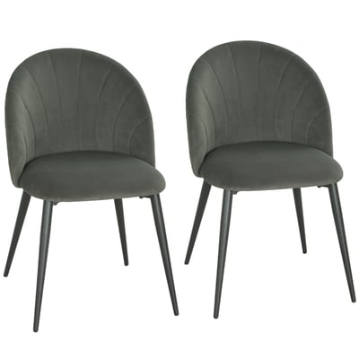 Chaise de salle à manger Velours (100 % HOMCOM