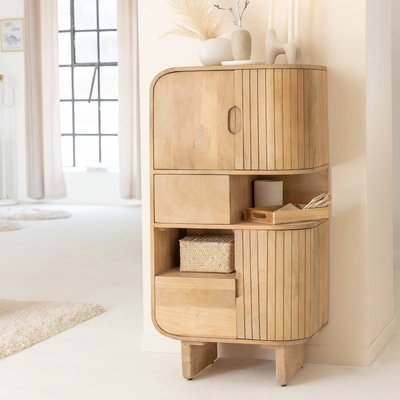 Buffet haut en bois de manguier  YONI MADE IN MEUBLES 