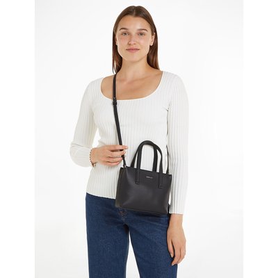 Handtas met dubbele handvatten en ritssluiting CALVIN KLEIN