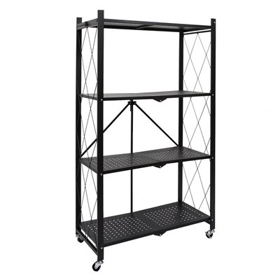 Etagère pliable 4 niveaux en fer et Polypropylène TOILINUX