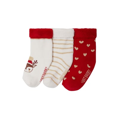 Lot de 3 chaussettes noël VERTBAUDET