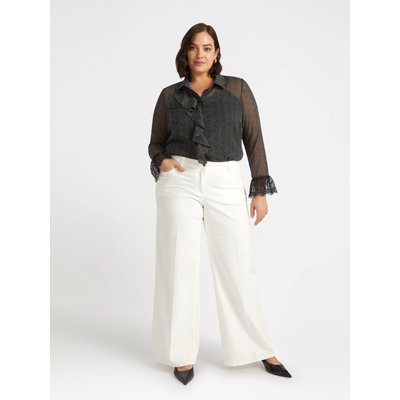 Chemise en georgette à imprimé micro pois FIORELLA RUBINO
