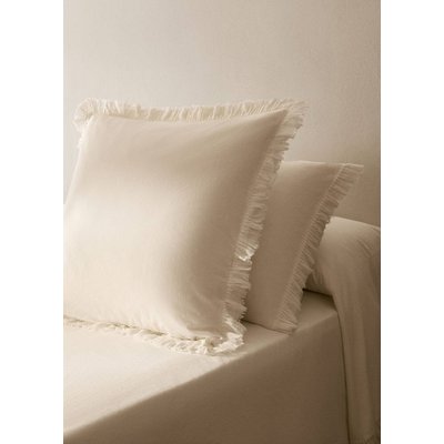 Taie d'oreiller percale de coton volants gaze 45x110 cm MANGO HOME