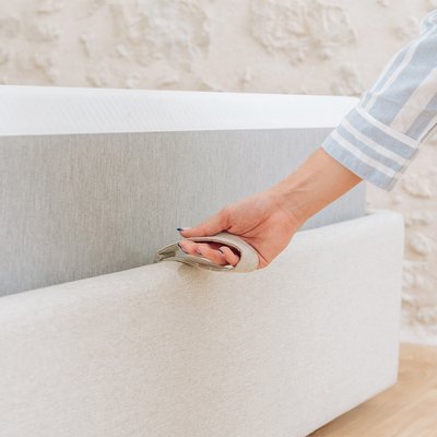 Sommier coffre NOVA tissu beige HYPNIA