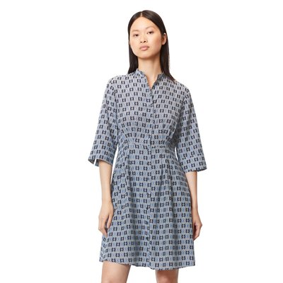 Robe chemise col mao La Redoute