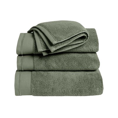 Serviette de toilette 100% Coton BIO, DOUCEUR NATURE BLANC CERISE