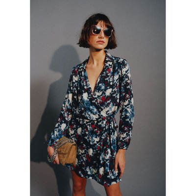 Robe recyclée imprimé fleur batik IKKS