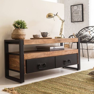 Meuble TV en bois d'acacia 112 cm  HAVANA MADE IN MEUBLES 