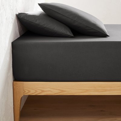 Drap housse uni polycoton, bonnet 32 cm, Scenario LA REDOUTE INTERIEURS