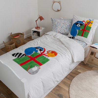 Housse de couette coton bio TADAM CARRE BLANC