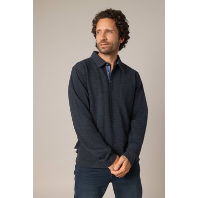 Polo manches longues avec poche poitrine et patte de boutonnage contrastante
 COLONEL DEELUXE